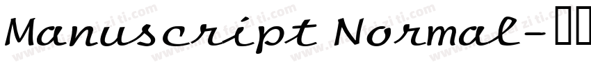 Manuscript Normal字体转换